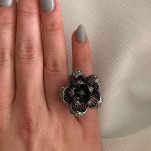 Flower Silver Ring